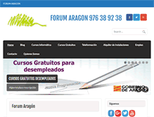 Tablet Screenshot of forumaragon.com